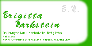 brigitta markstein business card